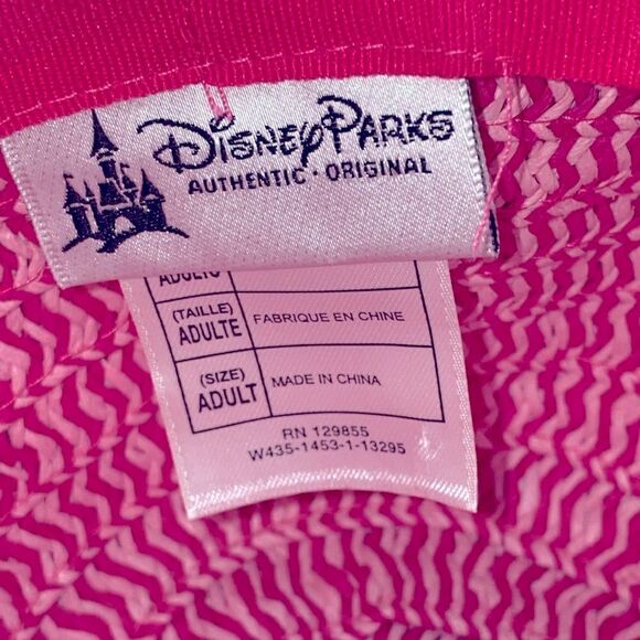 Disney Parks Pretty Pink Floppy Sun Hat Size Adult - Picture 5 of 7